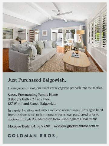 Bought - 137 Woodland Street, Balgowlah