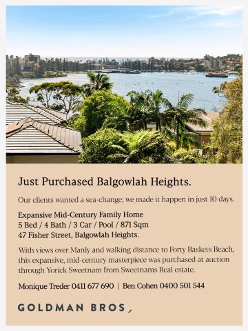 Bought - 47 Fisher Street, Balgowlah Heights
